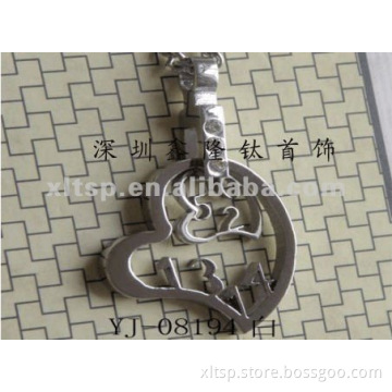 TC56 Lovers Stainless Steel Heart Pendant